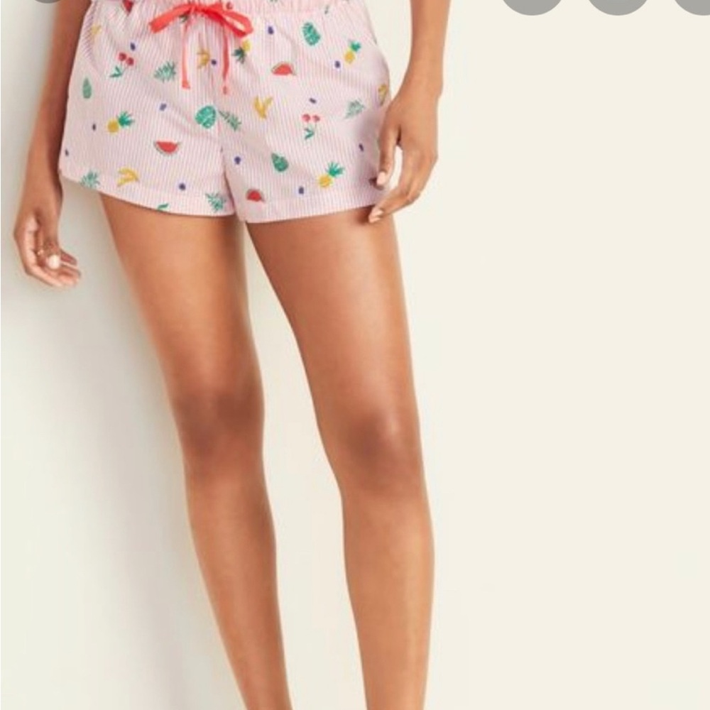 OLD NAVY poplin boxer mixed fruit women's M